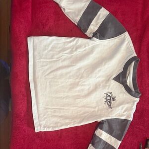 Cat & Jack Gray and White Long Sleeve Tee